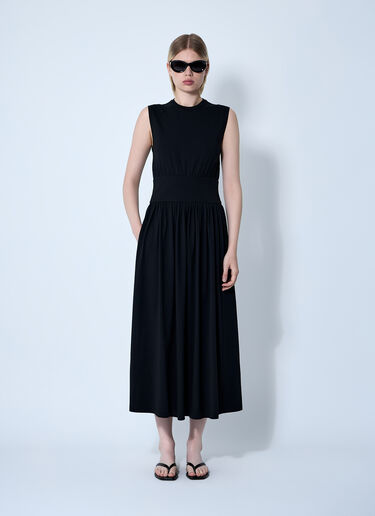 TOTEME Sleeveless Cotton Tee Dress Black tot0261011