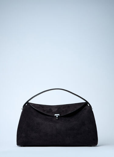 TOTEME T-Lock 麂皮手提包 棕色 tot0261015