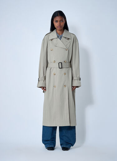 TOTEME Crisp Summer Trench Coat Beige tot0261042