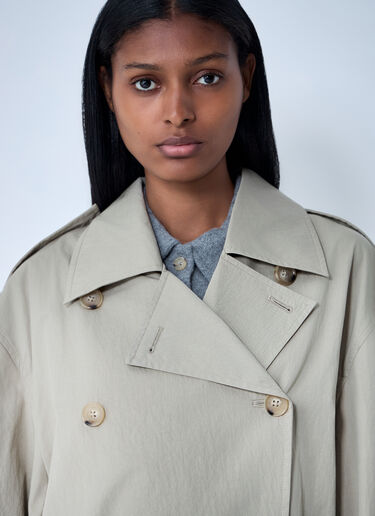TOTEME Crisp Summer Trench Coat Beige tot0261042