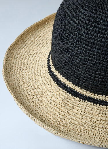 Straw Bucket Hat TOTEME Straw Bucket Hat Black tot0261073
