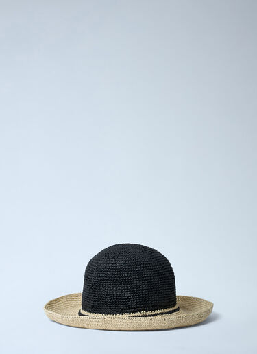 Straw Bucket Hat TOTEME Straw Bucket Hat Black tot0261073