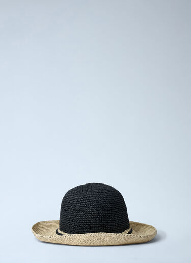 Straw Bucket Hat TOTEME Straw Bucket Hat Black tot0261073