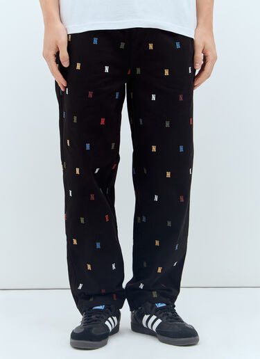 Embroidered Easy Pants thisisneverthat® Embroidered Easy Pants Black tsn0156006