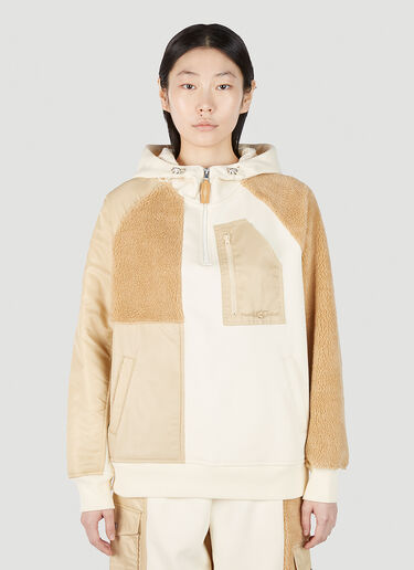 UGG x Feng Chen Wang 对比色拼接连帽运动衫 奶油色 ufc0251003