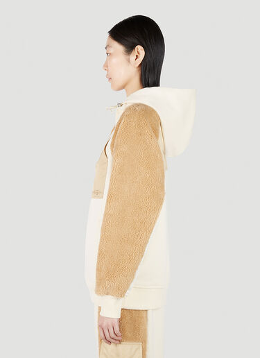 UGG x Feng Chen Wang 对比色拼接连帽运动衫 奶油色 ufc0251003