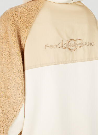 UGG x Feng Chen Wang 对比色拼接连帽运动衫 奶油色 ufc0251003