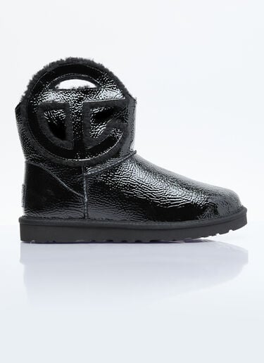 UGG x Telfar 로고 미니 주름진 부츠  블랙 ugt0354017
