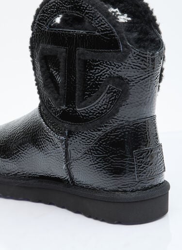 UGG x Telfar 로고 미니 주름진 부츠  블랙 ugt0354017