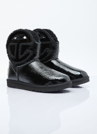UGG x Telfar 로고 미니 주름진 부츠  블랙 ugt0354017
