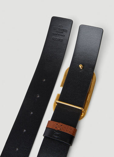 Logo Plaque Reversible Belt Valentino Logo Plaque Reversible Belt Brown val0148030