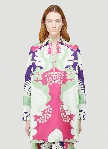 Valentino Printed Shirt Purple val0243009