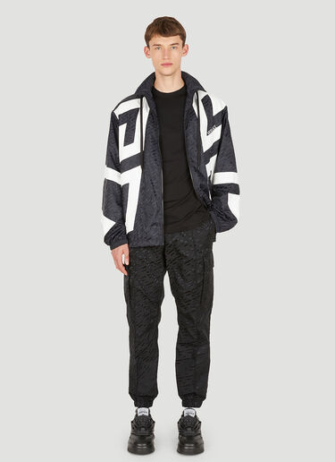 Medusa Logo Jacquard Track Pants Versace Medusa Logo Jacquard Track Pants Black ver0149017