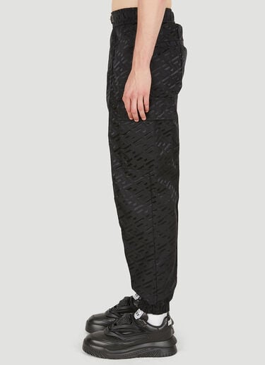 Medusa Logo Jacquard Track Pants Versace Medusa Logo Jacquard Track Pants Black ver0149017
