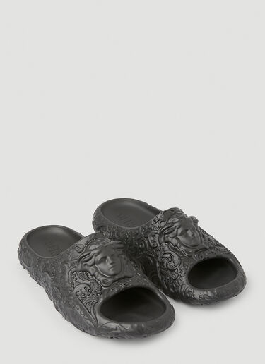 Versace 메두사 디멘션 슬라이드 블랙 ver0149050