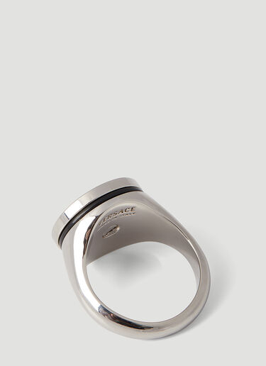 Enamel Medusa Ring Versace Enamel Medusa Ring Silver ver0155039