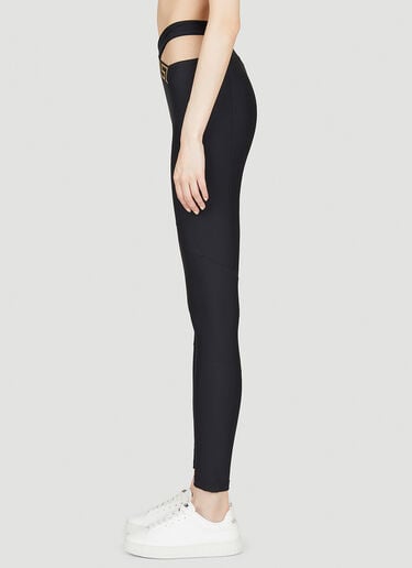 Greca Crossover Leggings Versace Greca Crossover Leggings Black ver0251026