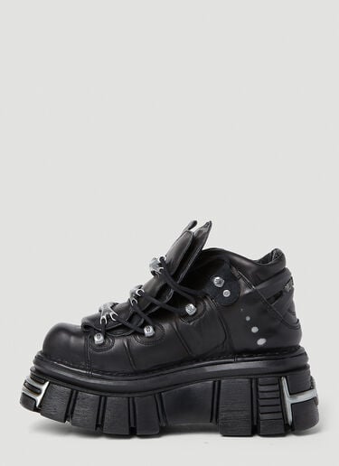 Vetements x 뉴 록 플랫폼 스니커즈 블랙 vet0154014