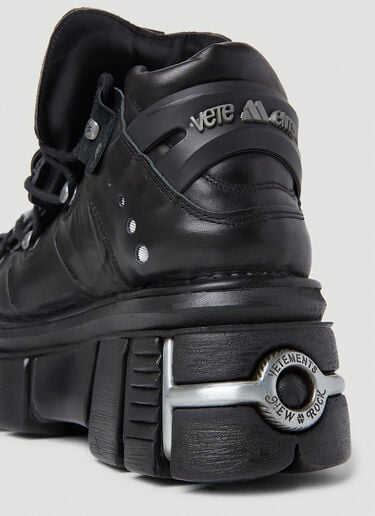 Vetements x 뉴 록 플랫폼 스니커즈 블랙 vet0154014