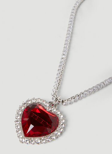 Crystal Heart Necklace Vetements Crystal Heart Necklace Red vet0154023