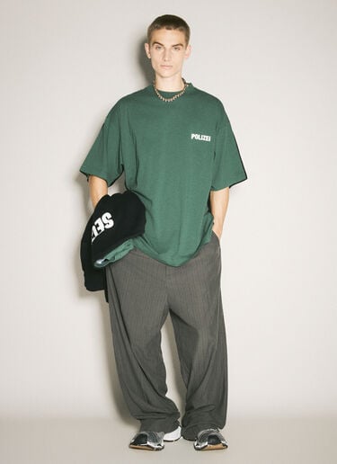Polizei / Securite Double T-Shirt Vetements Polizei / Securite Double T-Shirt Green vet0158003