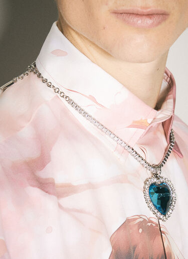 크리스털 하트 목걸이 Vetements 크리스털 하트 목걸이 블루 vet0158013