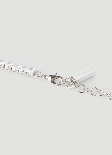 Crystal Heart Necklace VETEMENTS Crystal Heart Necklace Blue vet0247048