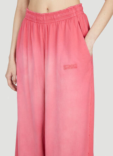Logo Embroidery Track Pants VETEMENTS Logo Embroidery Track Pants Pink vet0251004