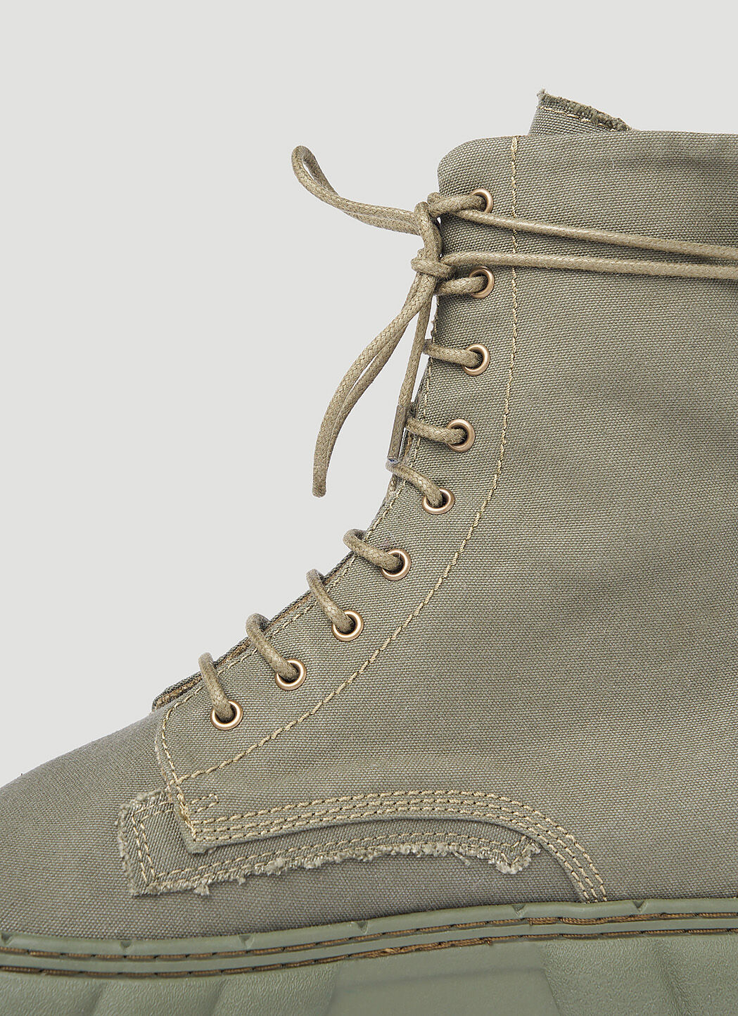 Virón 1992 Upcycled Canvas Boots in Khaki | LN-CC