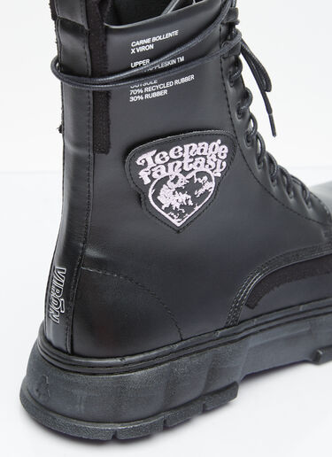 x Carne Bollente 1992 Appleskin Boots Virón x Carne Bollente 1992 Appleskin Boots Black vir0354006