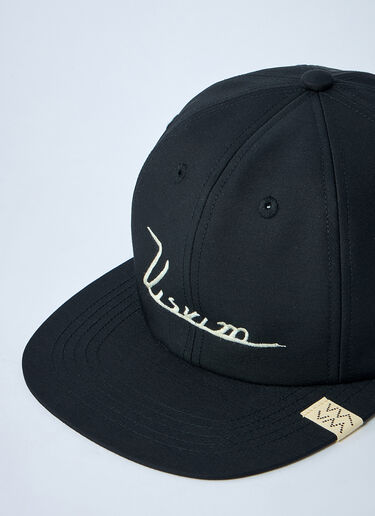 Logo Motif Baseball Cap Visvim Logo Motif Baseball Cap Black vis0160003