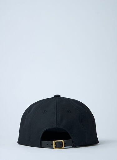 Visvim Logo Motif Baseball Cap Black vis0160003