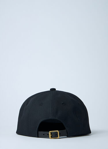 Logo Motif Baseball Cap Visvim Logo Motif Baseball Cap Black vis0160003