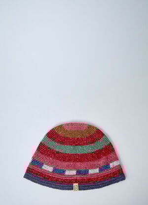 Visvim Logo Motif Beanie Hat Red vis0160004
