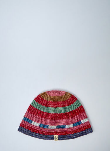 Logo Motif Beanie Hat Visvim Logo Motif Beanie Hat Red vis0160004