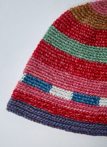 Logo Motif Beanie Hat Visvim Logo Motif Beanie Hat Red vis0160004