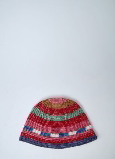 Visvim Logo Motif Beanie Hat Red vis0160004