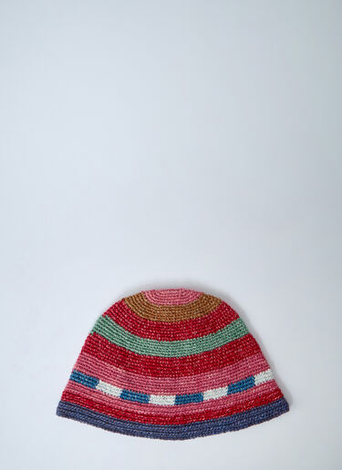 Logo Motif Beanie Hat Visvim Logo Motif Beanie Hat Red vis0160004