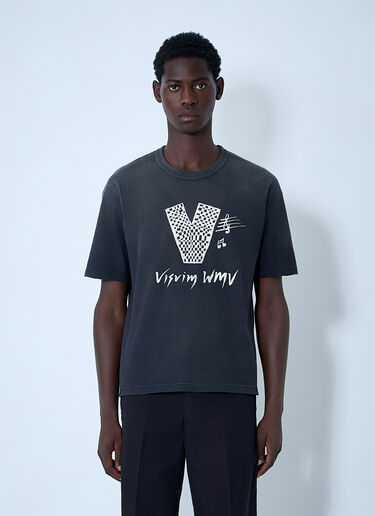 Logo Motif T-Shirt Visvim Logo Motif T-Shirt Black vis0160014