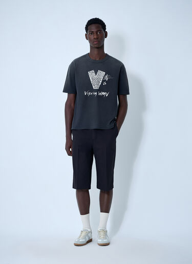 Logo Motif T-Shirt Visvim Logo Motif T-Shirt Black vis0160014