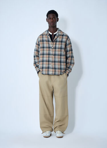 Visvim Check Down Jacket Beige vis0160018