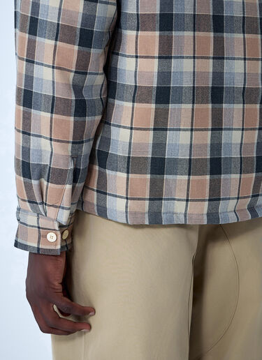 Visvim Check Down Jacket Beige vis0160018