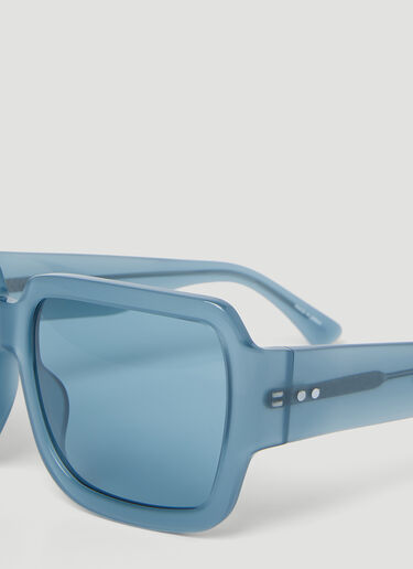 Dries Van Noten 大号方形太阳镜 蓝色 vns0353004