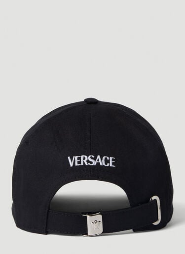 로고 자수 베이스볼 캡 Versace 로고 자수 베이스볼 캡 블랙 vrs0251064