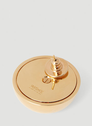 Logo Engraved Earrings Versace Logo Engraved Earrings Gold vrs0252031