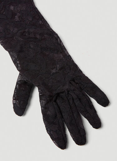 Lace Gloves Versace Lace Gloves Black vrs0252041
