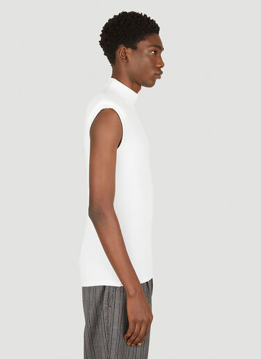 Padded Shoulders Top VTMNTS Padded Shoulders Top White vtm0350008