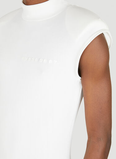 Padded Shoulders Top VTMNTS Padded Shoulders Top White vtm0350008