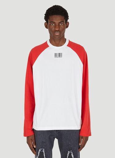 Barcode Long Sleeve T-Shirt VTMNTS Barcode Long Sleeve T-Shirt White vtm0350013