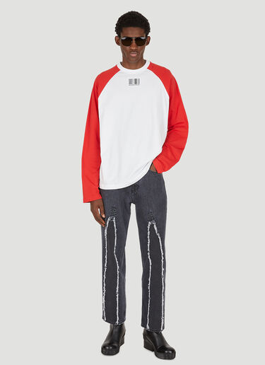 Barcode Long Sleeve T-Shirt VTMNTS Barcode Long Sleeve T-Shirt White vtm0350013